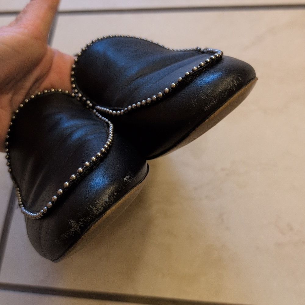 Coach Harper Loafer Genuine Leather Black Minimalist Size 8 - Picture 2 of 12